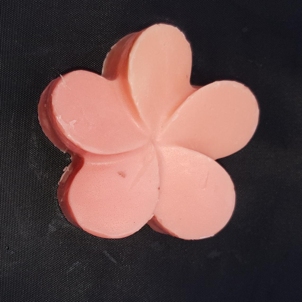 Opaque flower soap.